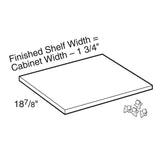 22.25x0.75x19 in. Shelf Kit for 24x21 in. Vanity Cabinet in Light Wood Grain