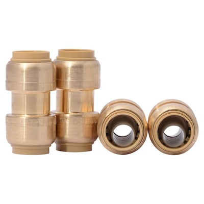 SharkBite 4-Pack 1/2-in Push-to-Connect x 1/2-in Push-to-Connect dia Coupling Push Fitting