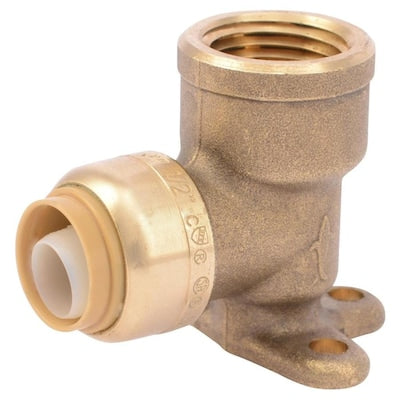 SharkBite 1/2-in Push-to-Connect x 1/2-in FNPT dia 90-Degree Drop Ear Elbow Push Fitting