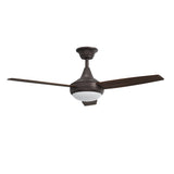 Harbor Breeze Beach Creek 52-in Bronze Indoor Ceiling Fan with Integrated LED Light Kit and Remote (3-Blade)