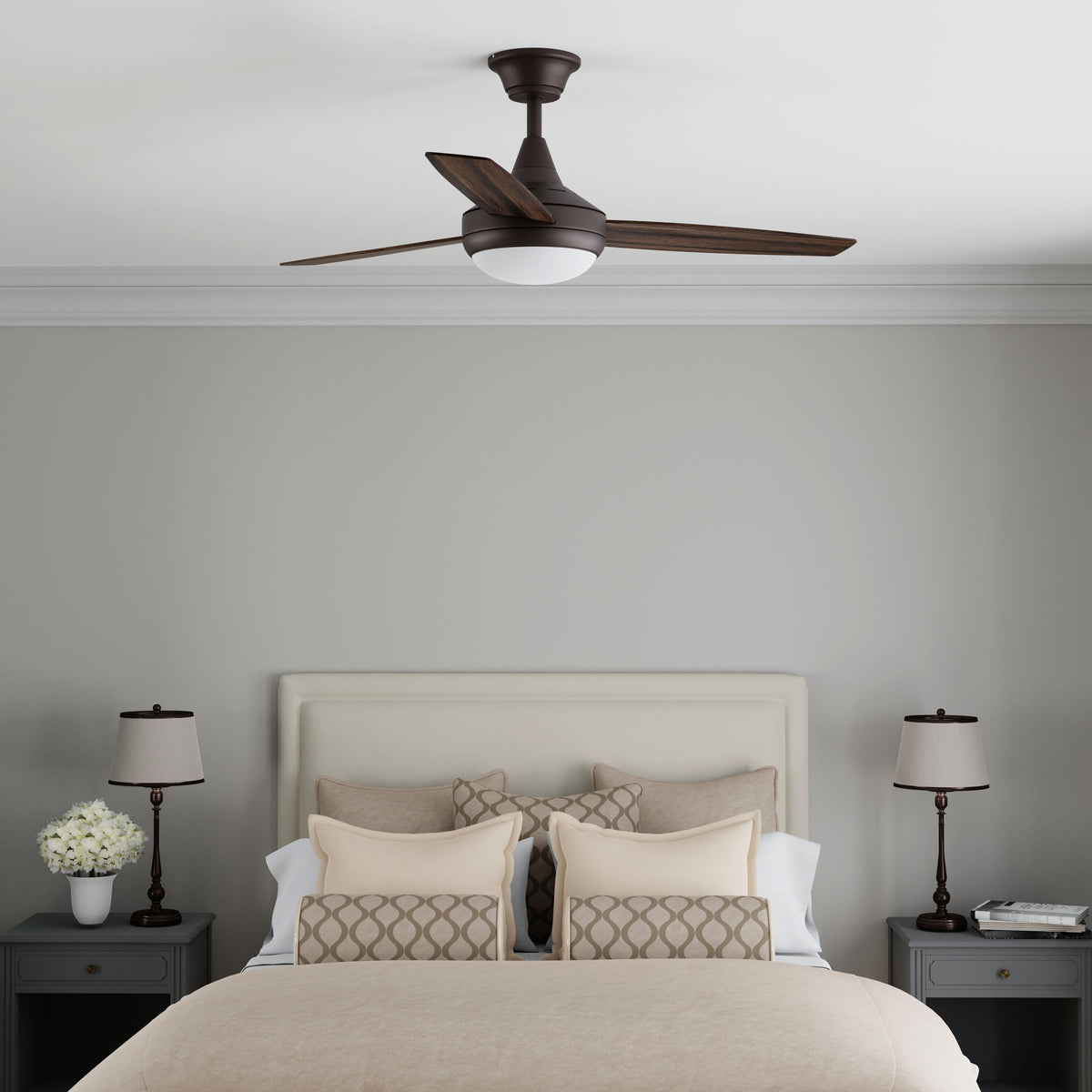 Harbor Breeze Beach Creek 52-in Bronze Indoor Ceiling Fan with Remote (3-Blade)