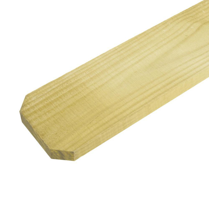 1/2 in. x 4 in. x 6 ft. Dog Ear Brazilian Pine Fence Picket (12-Pack) - Super Arbor