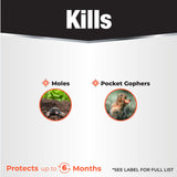 Bonide Moletox II Mole & Gopher Killer Toxic Bait Granules, 8 oz