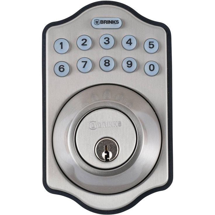Brink's Electronic Deadbolt in Satin Nickel Finish