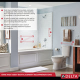 Delta Contemporary 18-in Champagne Bronze Wall Mount ADA-Compliant Grab Bar