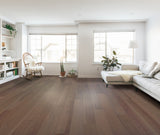 Shaw Hickory Baywater hardwood flooring — installed room view