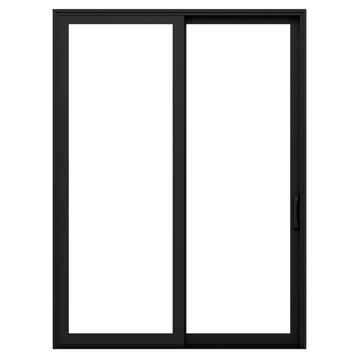 Pella 72-in x 80-in Clad-wood Sliding, Right-hand sliding – primary product view