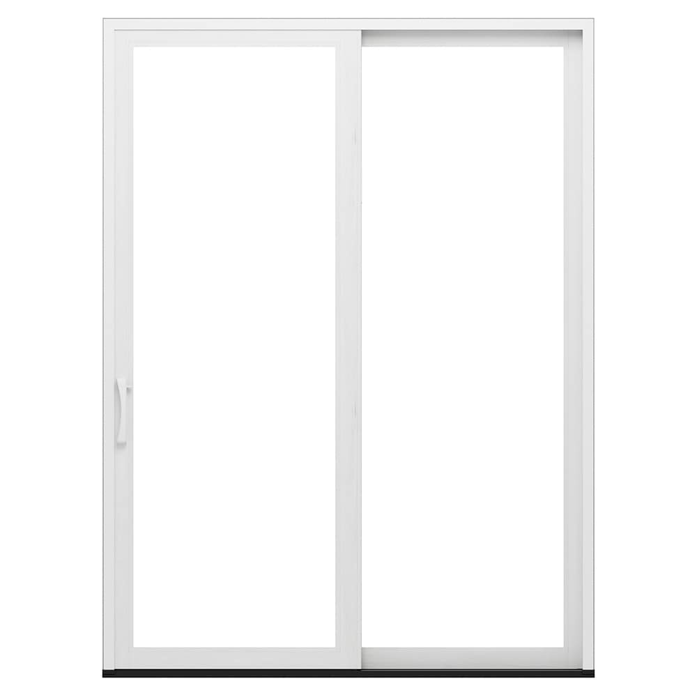 Pella 72-in x 80-in Clad-wood Sliding, Right-hand sliding – product-only view
