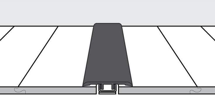 Shaw Farmhouse Charcoal 0.375-in T x 2-in W x 78-in L Solid Wood Floor T-moulding