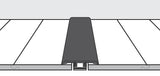 Shaw Farmhouse Charcoal 0.375-in T x 2-in W x 78-in L Solid Wood Floor T-moulding