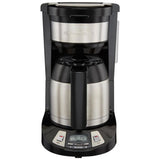 8-Cup Black Programmable Coffee Maker with Thermal Carafe