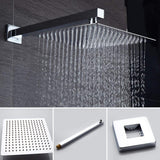 2-Handle 2-Spray Tub and Shower Faucet Handheld Shower Combo with 10 in. Rain Shower Head in Chrome (Valve Included) - Super Arbor