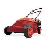 Sun Joe 14 in. 12 Amp Electric Walk Behind Push Lawn Mower, Red