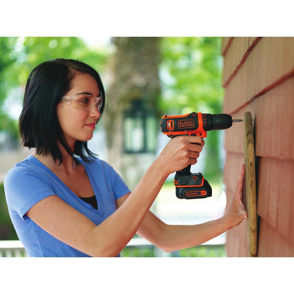 12-Volt MAX Lithium-Ion Cordless Project Kit (57-Piece) with Battery 1.5Ah, Charger and Tool Bag - Super Arbor