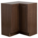 Benton Assembled 27.6 in. x 27.6 in. x 34.5 in. Lazy Susan Corner Base Cabinet in White - Super Arbor