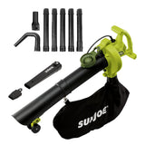 Sun Joe 250 MPH 440 CFM 14 Amp Electric Handheld Blower/Vacuum/Mulcher with Gutter Attachment