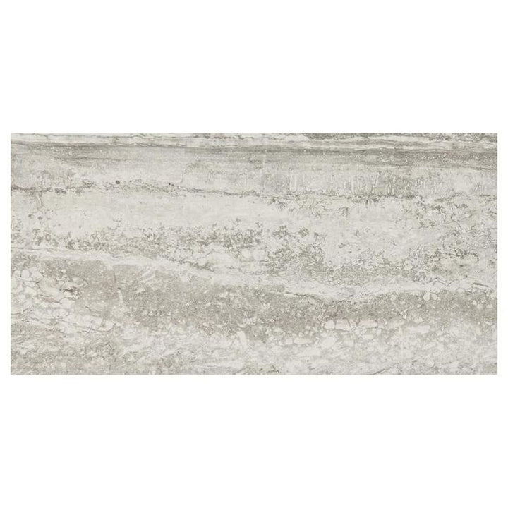 Mohawk ForeverStyle Cream Travertine 12-in x 24-in Lappato Porcelain Stone Look Floor Tile