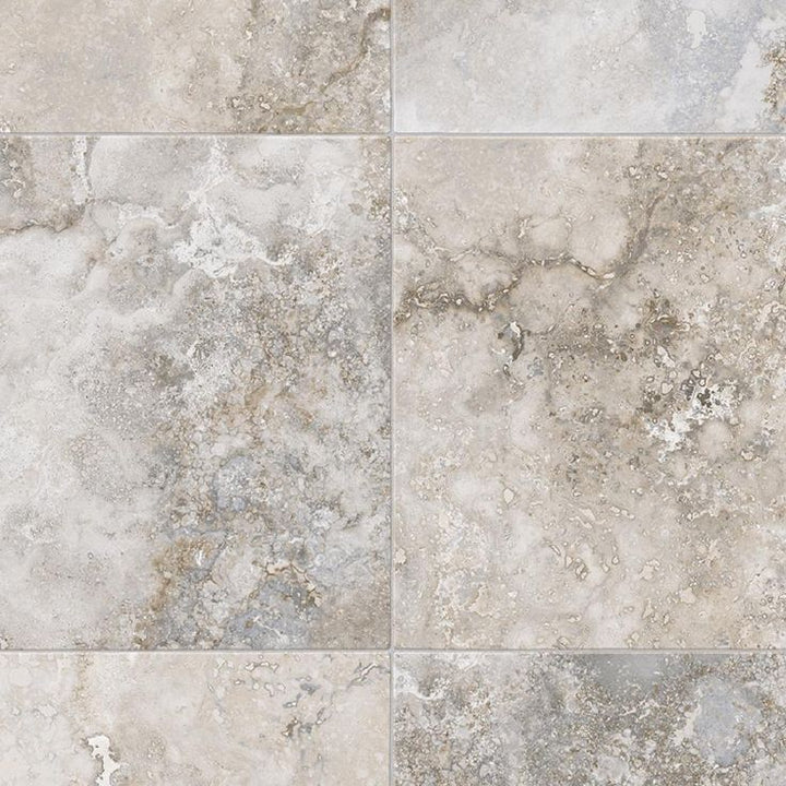 IVC Kara Light Grey Residential Vinyl Sheet, Sold by 13.2 ft. Wide x Custom Length