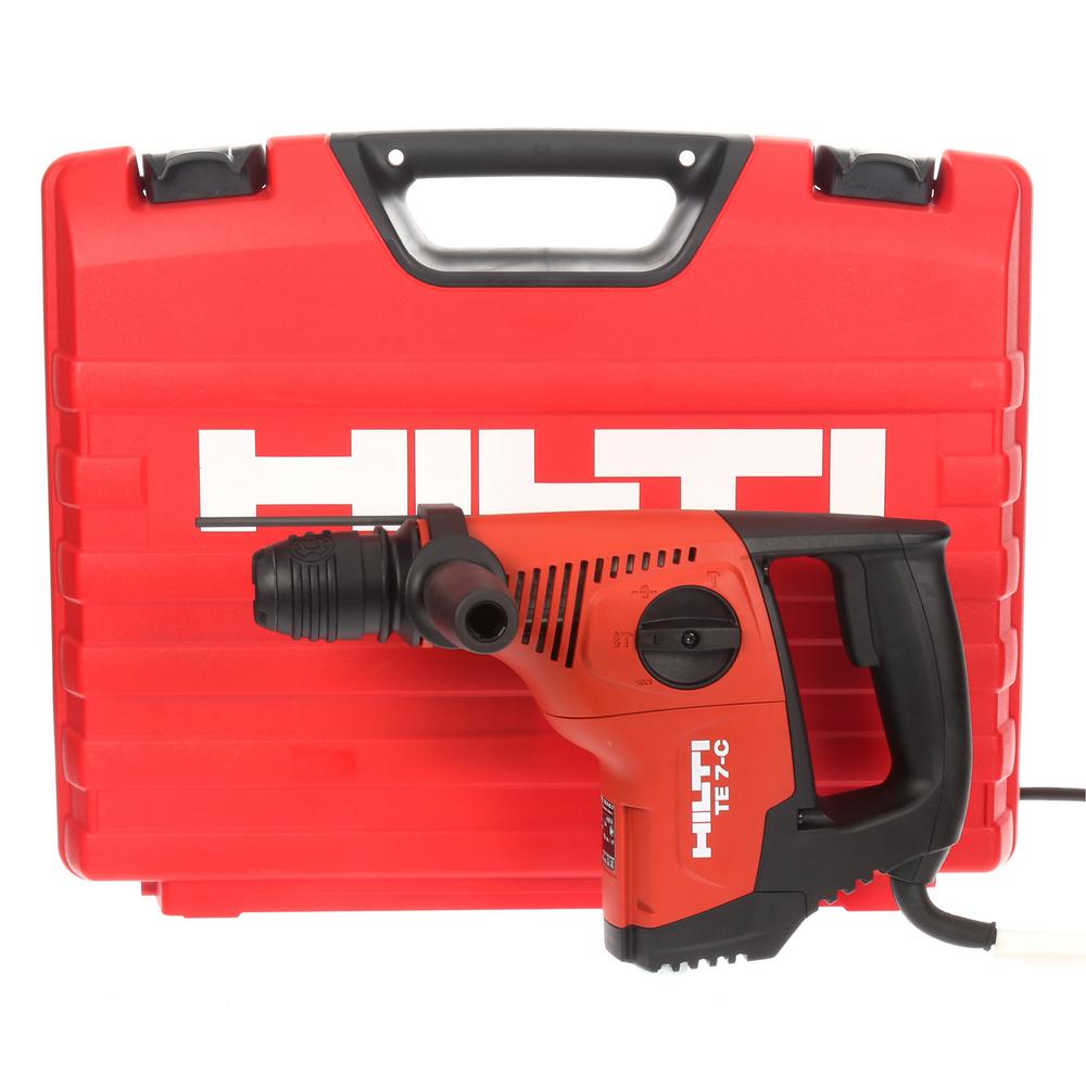 120-Volt SDS-Plus TE 7-C Corded Rotary Hammer Drill Kit with 2 TE-CX Hammer Drill Bits - Super Arbor