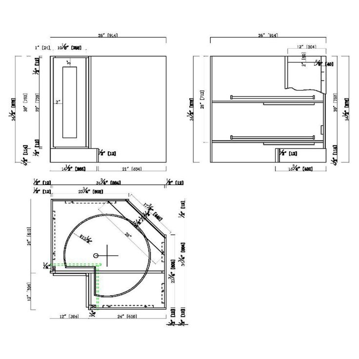 Brookings Plywood Ready to Assemble Shaker 36x34.5x24 in. 2-Door Lazy Susan Corner Base Kitchen Cabinet in White
