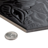 Merola Tile Gaudi Hex Black 8-5/8 in. x 9-7/8 in. Porcelain Floor and Wall Tile (11.56 sq. ft. / case)