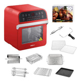 1600 W White Rotisserie Oven and 12.7 Qt. Electric Air Fryer