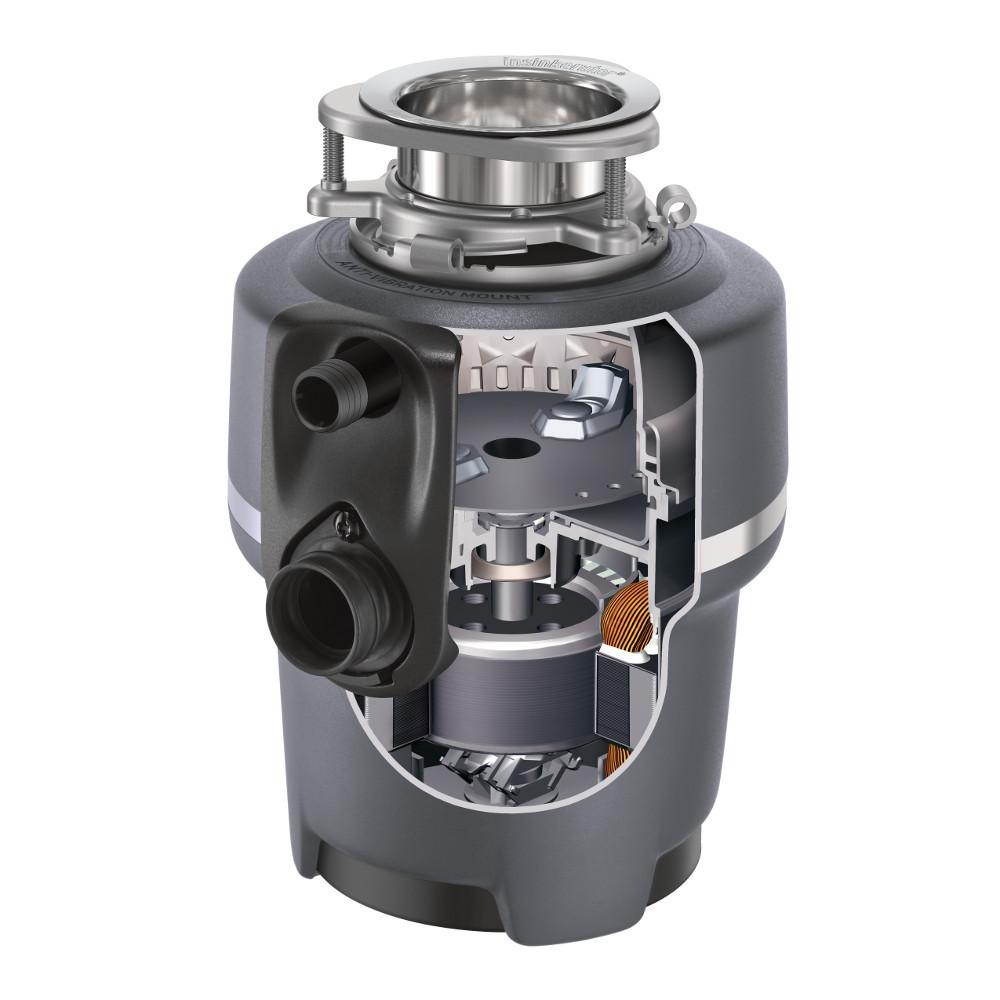 InSinkErator Evolution Compact 3/4 HP Continuous Feed Garbage Disposal with Power Cord and SinkTop Switch