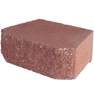 4 in. x 11.75 in. x 6.75 in. Pewter Concrete Retaining Wall Block - Super Arbor