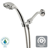 1-Spray 3.3 in. Single Wall Mount Handheld Shower Head in Chrome