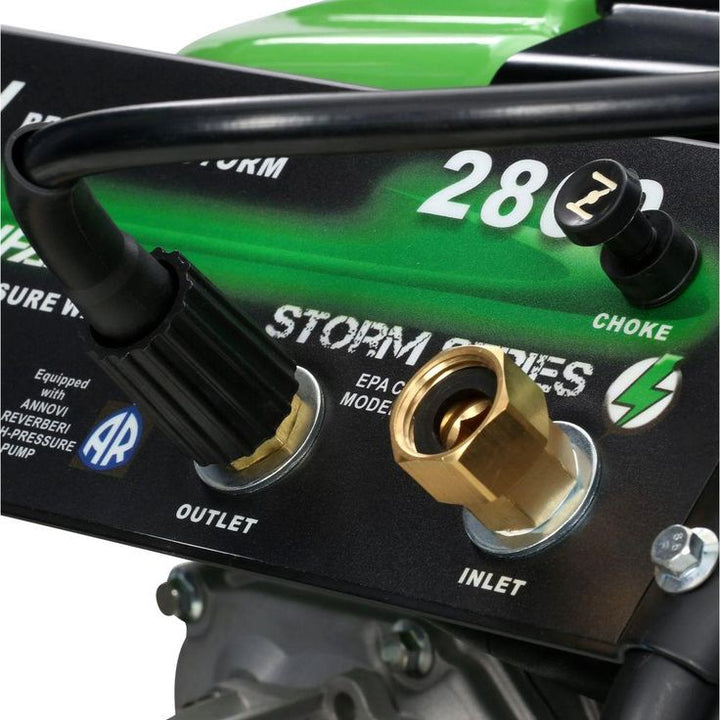 LIFAN Pressure Storm Series 2,800 psi 2.3 GPM AR Axial Cam Pump Recoil Start Gas Pressure Washer with Panel Mounted Controls