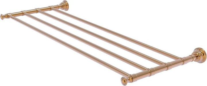 Allied Brass Carolina Collection 30-in Towel Shelf with Integrated Towel Bar in Brushed Bronze