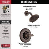 Delta Linden Venetian Bronze 1-handle Shower Faucet