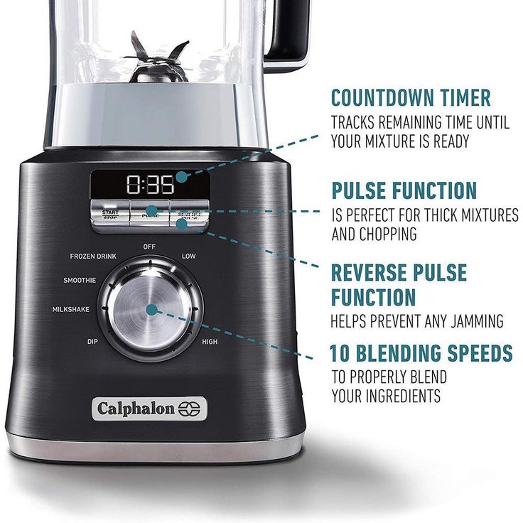 67 oz. 10-Speed Dark Stianless Steel Auto Speed Blender