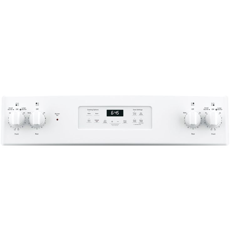 GE 30-in Smooth Surface 4 Elements 5.3-cu ft Self-Cleaning Freestanding Electric Range (White)