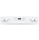 GE 30-in Smooth Surface 4 Elements 5.3-cu ft Self-Cleaning Freestanding Electric Range (White)