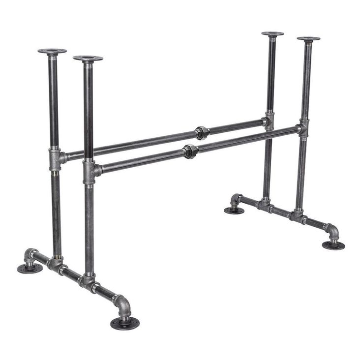 3/4 in. Black Pipe x 3 ft. L x 30 in. H Bridge Design Kitchen Table Kit