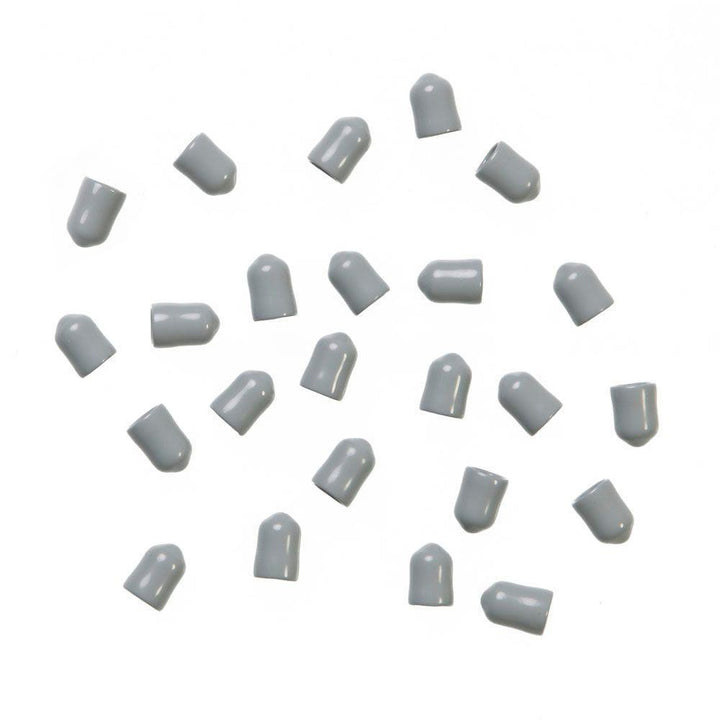 1/4 in. Silver Shelf End Caps for Maximum Load Ventilated Wire Shelving (24-Pack) - Super Arbor