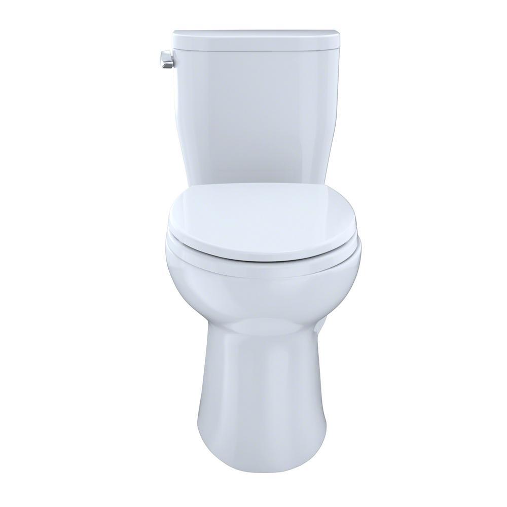 Entrada 2-Piece 1.28 GPF Single Flush Elongated Toilet in Cotton White - Super Arbor