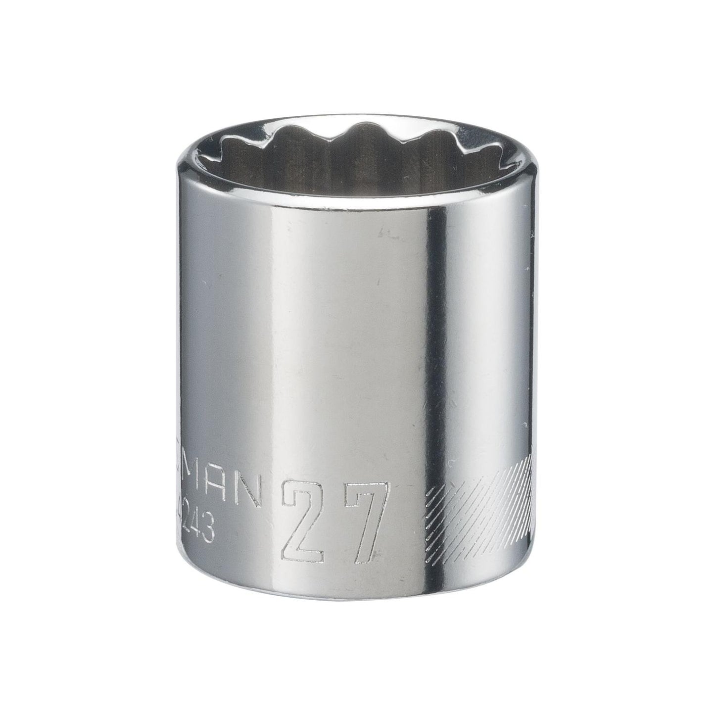 Craftsman 27 mm Metric Shallow Socket - 1/2 in. Drive, 12 Point