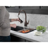 Delta Mateo Touch2O Venetian Bronze 1-Handle Deck-Mount Pull-Down Touch Kitchen Faucet
