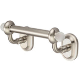 Glass Series Double Post Toilet Paper Holder in Triple Plated Chrome - Super Arbor