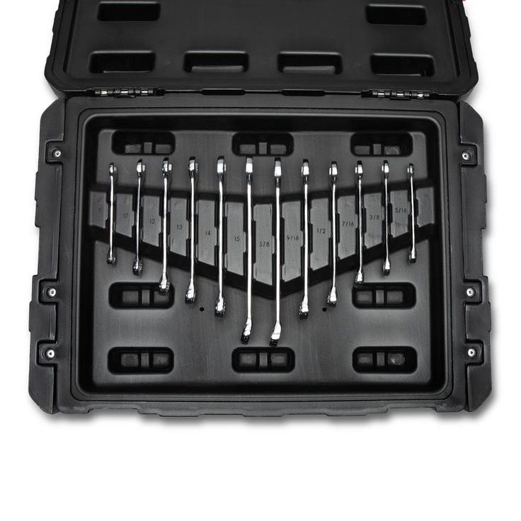 Crescent 1/4 in., 3/8 in., and 1/2 in. Drive SAE/Metric Mechanics Tool Set with 3-Drawer Storage Case (229-Piece)