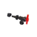 1/2 in. Plastic PEX Barb x 3/4 in. Male Hose Thread Washing Machine Valve Blue with Clamp