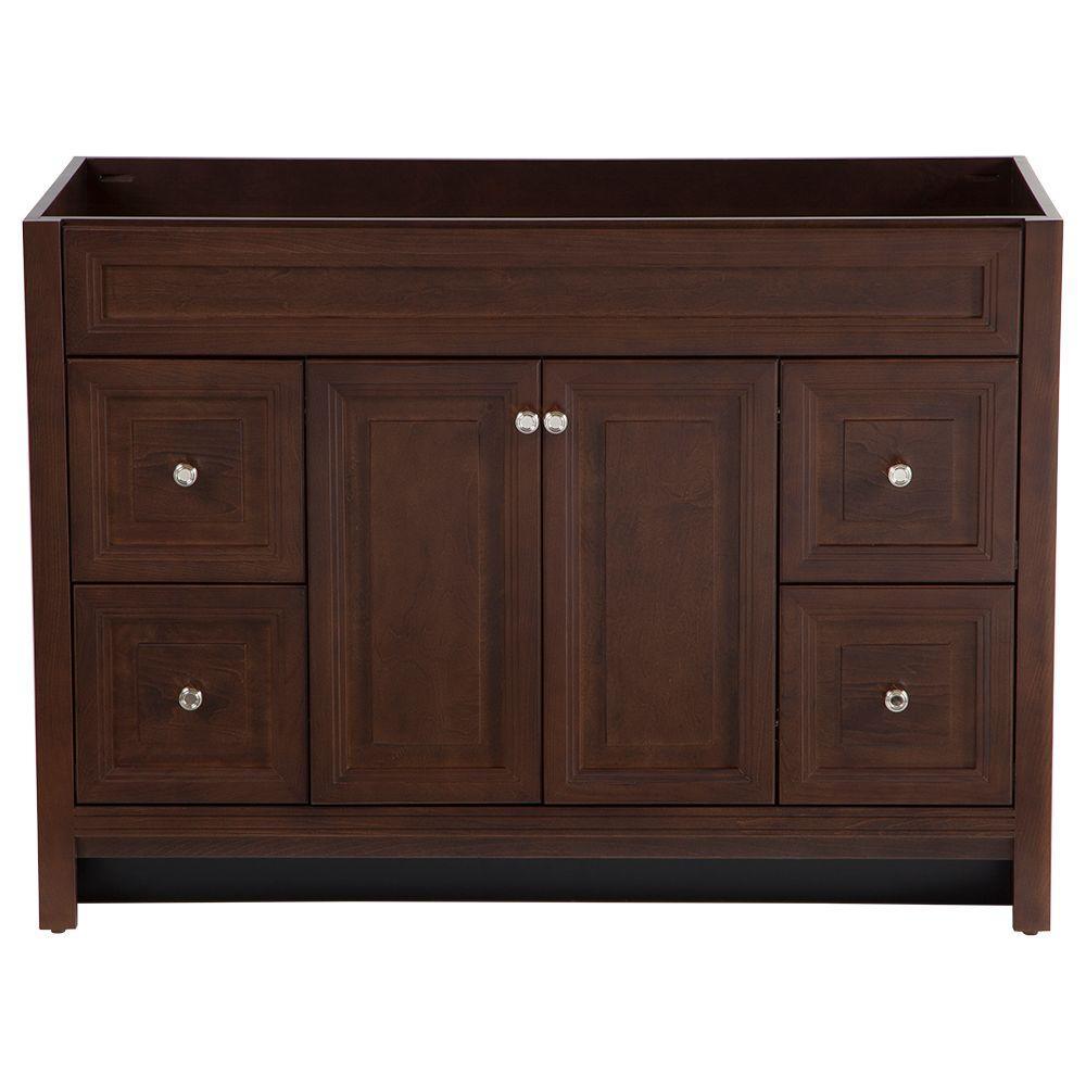 Brinkhill 48 in. W x 34 in. H x 22 in. D Bath Vanity Cabinet Only in Cream - Super Arbor