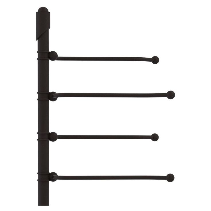 Allied Brass Soho Collection Free Standing 4 Pivoting Swing Arm Towel Stand in Oil Rubbed Bronze