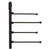 Allied Brass Soho Collection Free Standing 4 Pivoting Swing Arm Towel Stand in Oil Rubbed Bronze