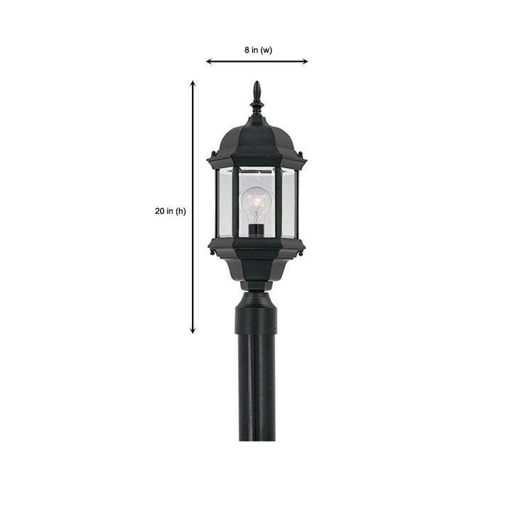 Erving Collection Outdoor Black Post Lantern