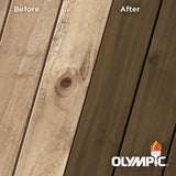 Olympic Elite 3 gal. American Chestnut Semi-Transparent Stain and Sealant in One Low VOC - Super Arbor
