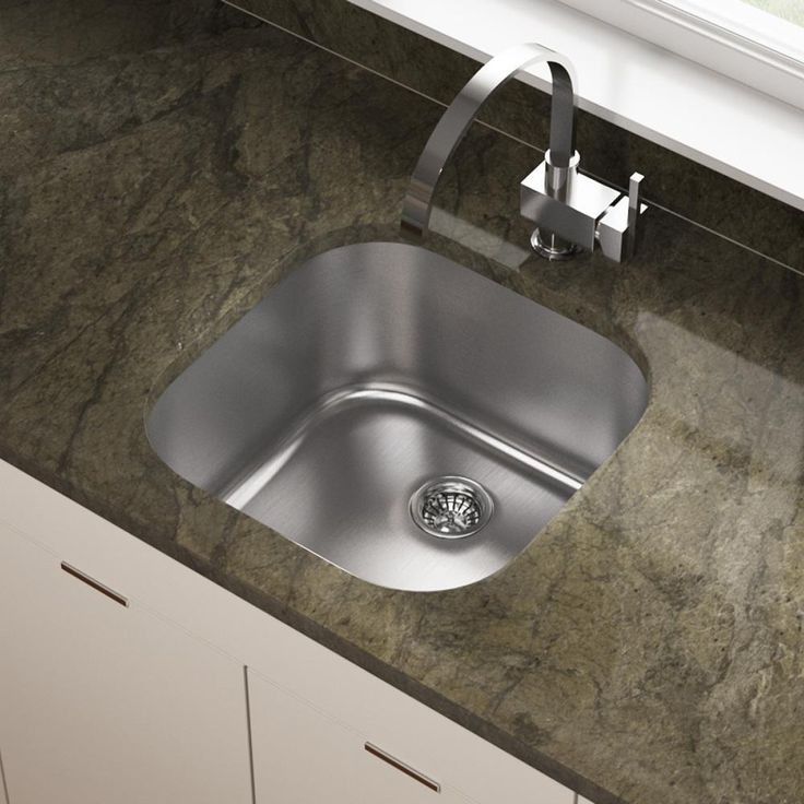 Undermount Stainless Steel 20 in. Single Bowl Bar Sink