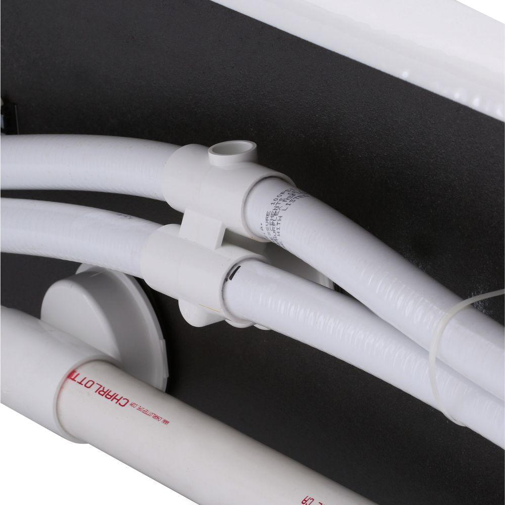 Tea-for-Two 5 ft. Whirlpool Tub with Reversible Drain in White - Super Arbor
